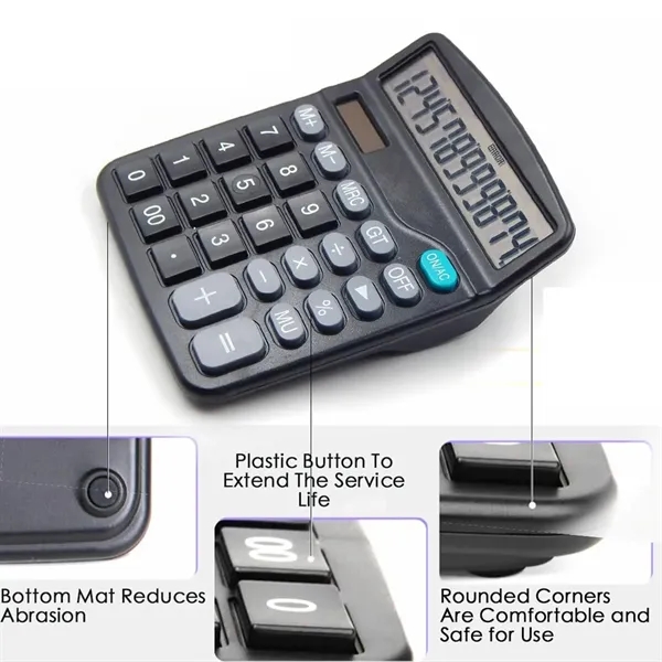 12 Digits Basic Desktop Calculator - 12 Digits Basic Desktop Calculator - Image 1 of 4