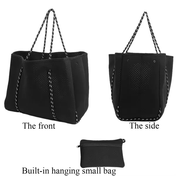 Neoprene Beach Tote Bags - Neoprene Beach Tote Bags - Image 3 of 5