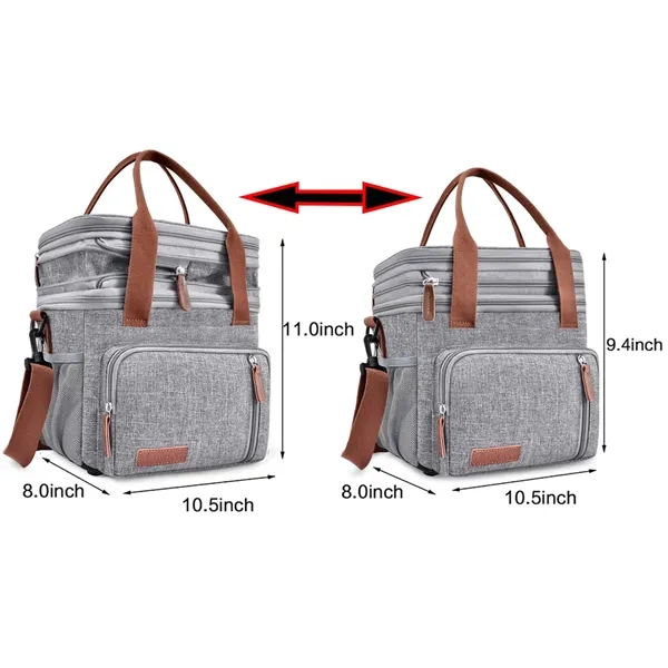 Collapsible Insulated  Lunch Cooler Bag - Collapsible Insulated  Lunch Cooler Bag - Image 4 of 4