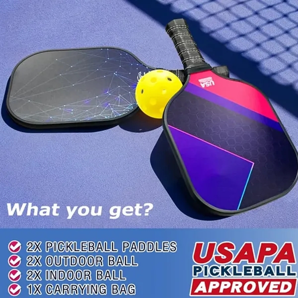 Pickle Ball Set Full Color - Pickle Ball Set Full Color - Image 1 of 4