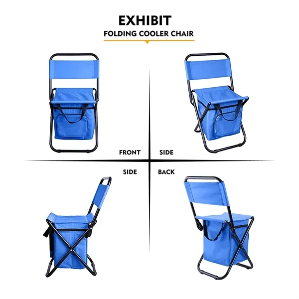 Portable Foldable Camping Chair with Cooler - Portable Foldable Camping Chair with Cooler - Image 3 of 4
