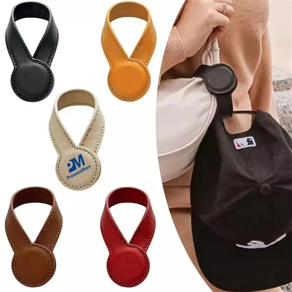 Leather Magnetic Cap Clip - Leather Magnetic Cap Clip - Image 0 of 3