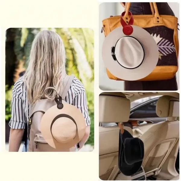 Leather Magnetic Cap Clip - Leather Magnetic Cap Clip - Image 2 of 3