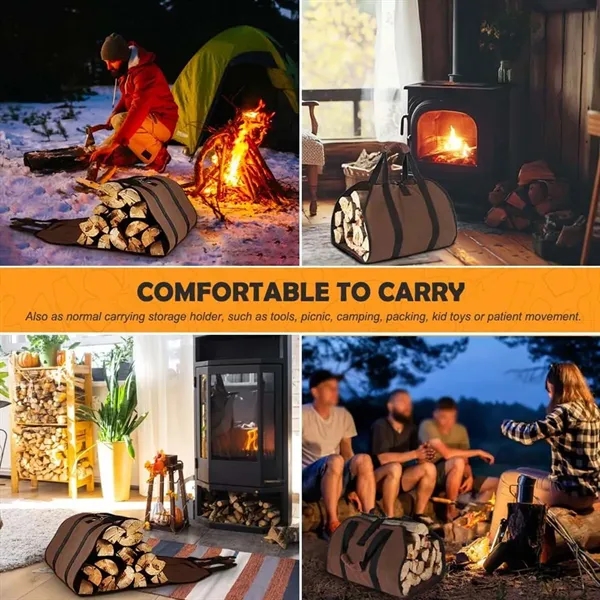 Camping gear portable durable firewood carrier bag tote - Camping gear portable durable firewood carrier bag tote - Image 4 of 4