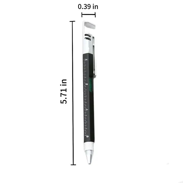 Versatile 6 In 1 Pen Spirit Level Screwdriver Phone Holder - Versatile 6 In 1 Pen Spirit Level Screwdriver Phone Holder - Image 1 of 3