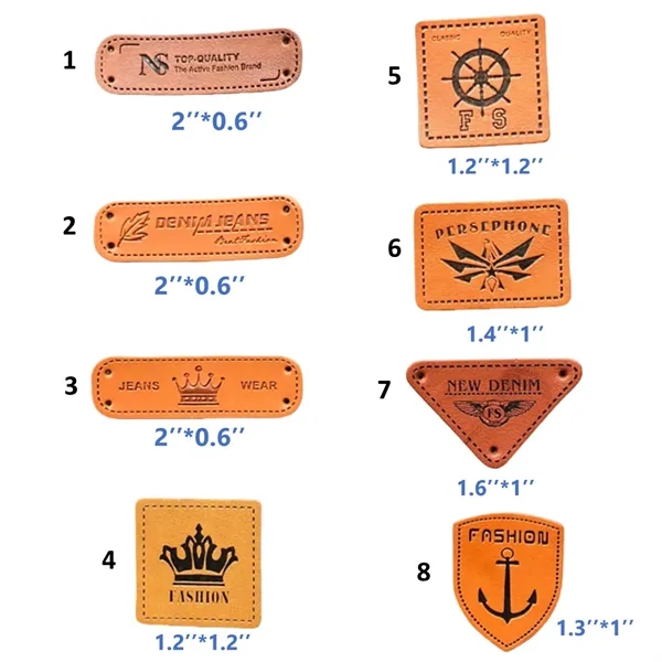 Embossed Leather Labels  Sew-on Iron-on or Adhesive Options - Embossed Leather Labels  Sew-on Iron-on or Adhesive Options - Image 1 of 3