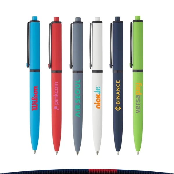 Classic Rubber-Coated Plastic Ballpoint Pens - Classic Rubber-Coated Plastic Ballpoint Pens - Image 0 of 8