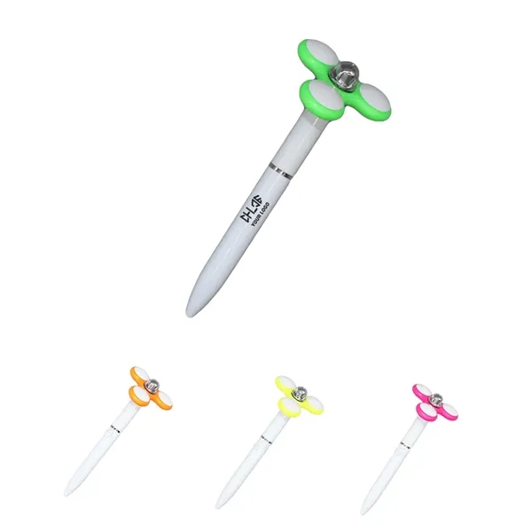 Stress Relief Ballpoint Pen with Fidget Spinner - Stress Relief Ballpoint Pen with Fidget Spinner - Image 0 of 1