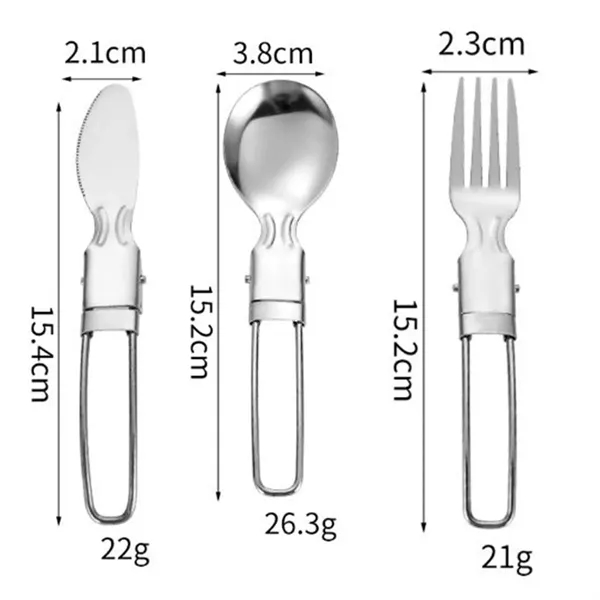 3 Pcs Outdoor Camp Cooking Utensil Set - 3 Pcs Outdoor Camp Cooking Utensil Set - Image 1 of 2