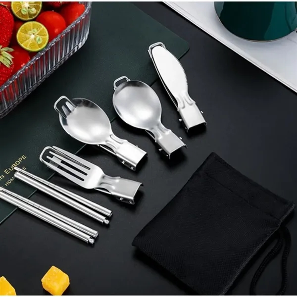 3 Pcs Outdoor Camp Cooking Utensil Set - 3 Pcs Outdoor Camp Cooking Utensil Set - Image 2 of 2