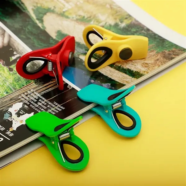 Colorful Plastic Refrigerator Magnetic Clips - Colorful Plastic Refrigerator Magnetic Clips - Image 3 of 4