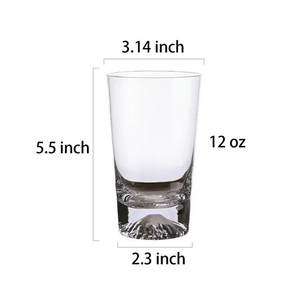 12 Ounces Snowy Mountain Whiskey Glasses - 12 Ounces Snowy Mountain Whiskey Glasses - Image 0 of 1