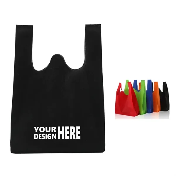 12" x 20" Non-woven Solid Color Vest-style Shopping Bag - 12" x 20" Non-woven Solid Color Vest-style Shopping Bag - Image 0 of 1