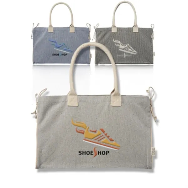 Eco-Friendly Recycled Canvas Shopper Tote Bag