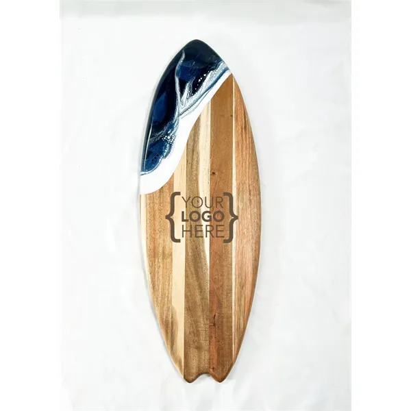 7x20 Surfboard-Shaped Charcuterie Board - 7x20 Surfboard-Shaped Charcuterie Board - Image 4 of 5