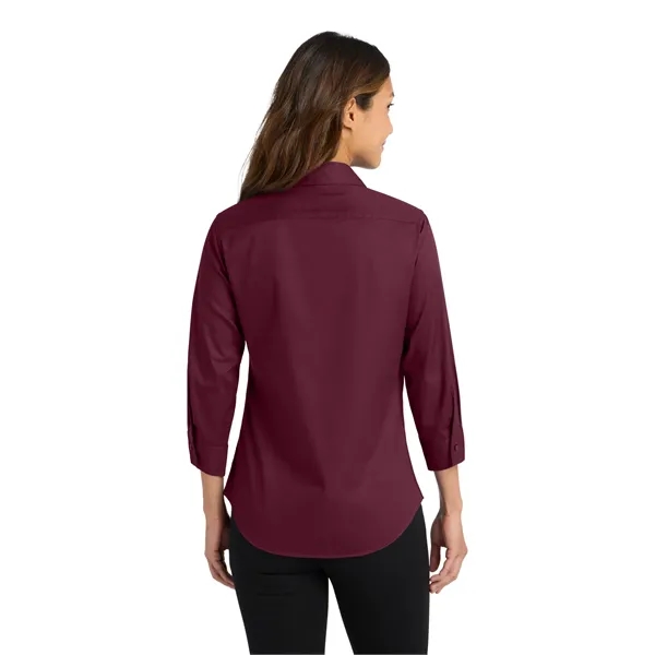 Port Authority Women's 3/4-Sleeve Easy Care Shirt. - Port Authority Women's 3/4-Sleeve Easy Care Shirt. - Image 8 of 34