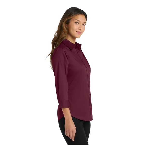 Port Authority Women's 3/4-Sleeve Easy Care Shirt. - Port Authority Women's 3/4-Sleeve Easy Care Shirt. - Image 10 of 34