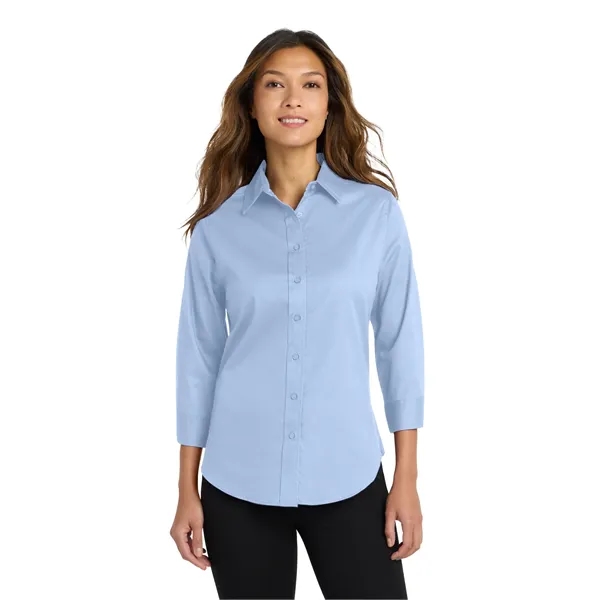 Port Authority Women's 3/4-Sleeve Easy Care Shirt. - Port Authority Women's 3/4-Sleeve Easy Care Shirt. - Image 12 of 34