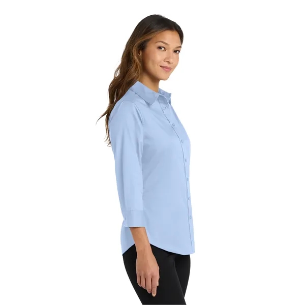 Port Authority Women's 3/4-Sleeve Easy Care Shirt. - Port Authority Women's 3/4-Sleeve Easy Care Shirt. - Image 16 of 34