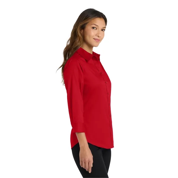 Port Authority Women's 3/4-Sleeve Easy Care Shirt. - Port Authority Women's 3/4-Sleeve Easy Care Shirt. - Image 26 of 34