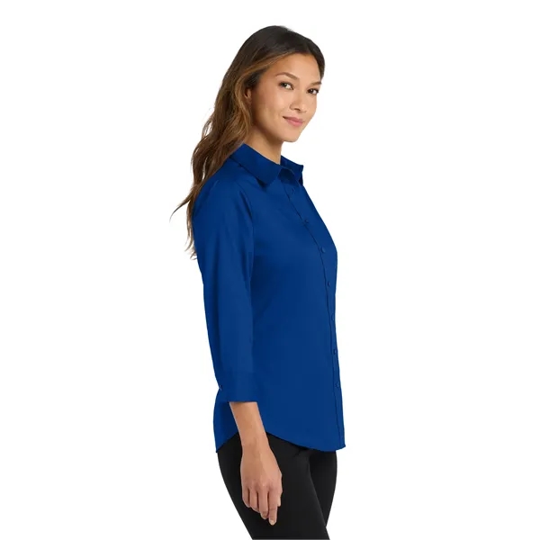 Port Authority Women's 3/4-Sleeve Easy Care Shirt. - Port Authority Women's 3/4-Sleeve Easy Care Shirt. - Image 31 of 34