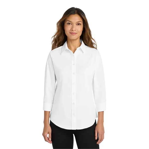 Port Authority Women's 3/4-Sleeve Easy Care Shirt. - Port Authority Women's 3/4-Sleeve Easy Care Shirt. - Image 32 of 34