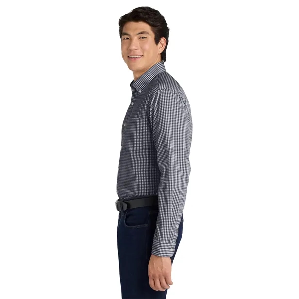 Port Authority Broadcloth Gingham Easy Care Shirt - Port Authority Broadcloth Gingham Easy Care Shirt - Image 2 of 14