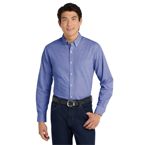 Port Authority Broadcloth Gingham Easy Care Shirt - Port Authority Broadcloth Gingham Easy Care Shirt - Image 10 of 14