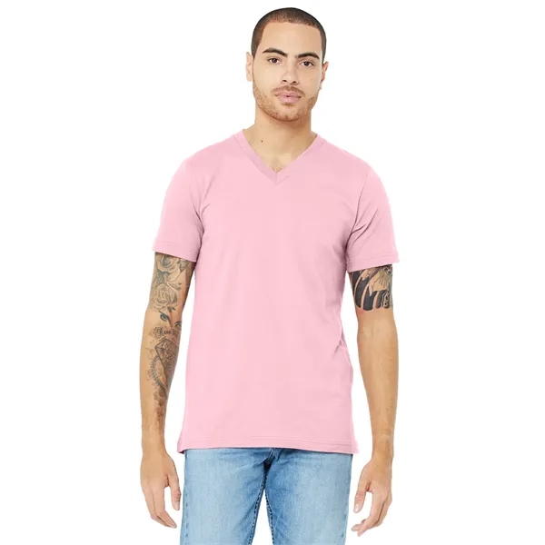 BELLA+CANVAS Unisex Jersey Short Sleeve V-Neck Tee. - BELLA+CANVAS Unisex Jersey Short Sleeve V-Neck Tee. - Image 12 of 52