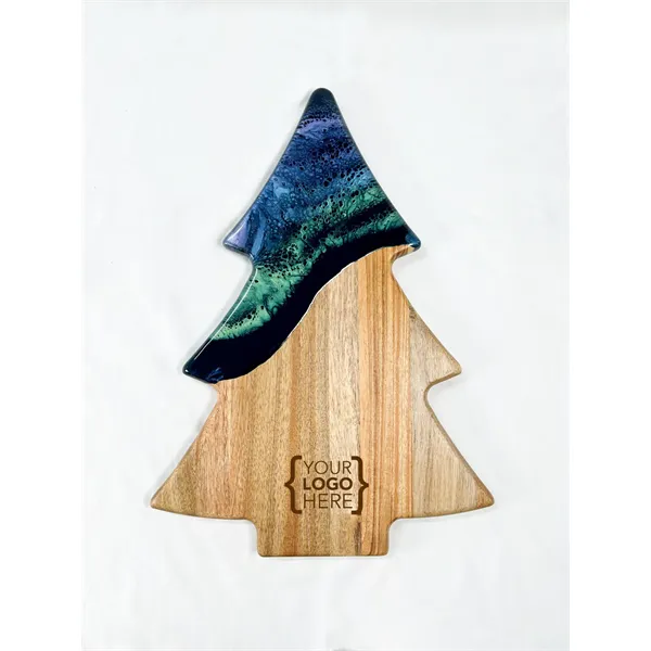 16"x11" NEW!! Christmas Tree Shaped Charcuterie Board - 16"x11" NEW!! Christmas Tree Shaped Charcuterie Board - Image 0 of 7