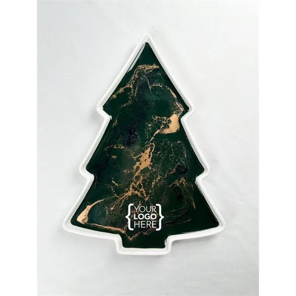 7.5 "x5.5" NEW!! Christmas Tree Shaped Ceramic Tray - 7.5 "x5.5" NEW!! Christmas Tree Shaped Ceramic Tray - Image 2 of 7