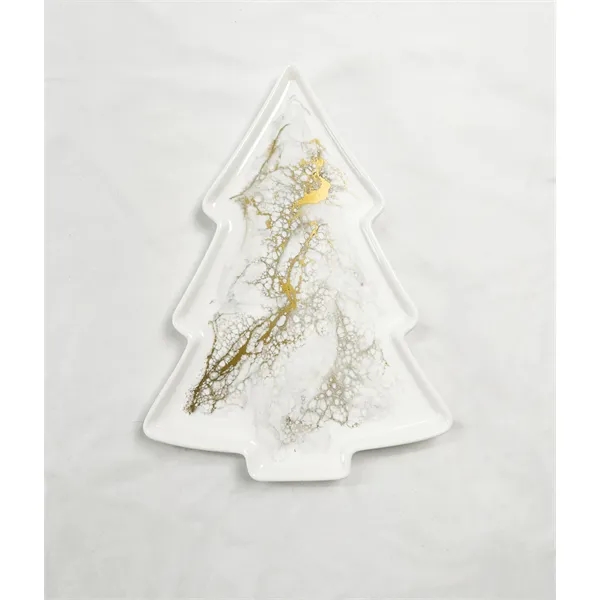 7.5 "x5.5" NEW!! Christmas Tree Shaped Ceramic Tray - 7.5 "x5.5" NEW!! Christmas Tree Shaped Ceramic Tray - Image 4 of 7