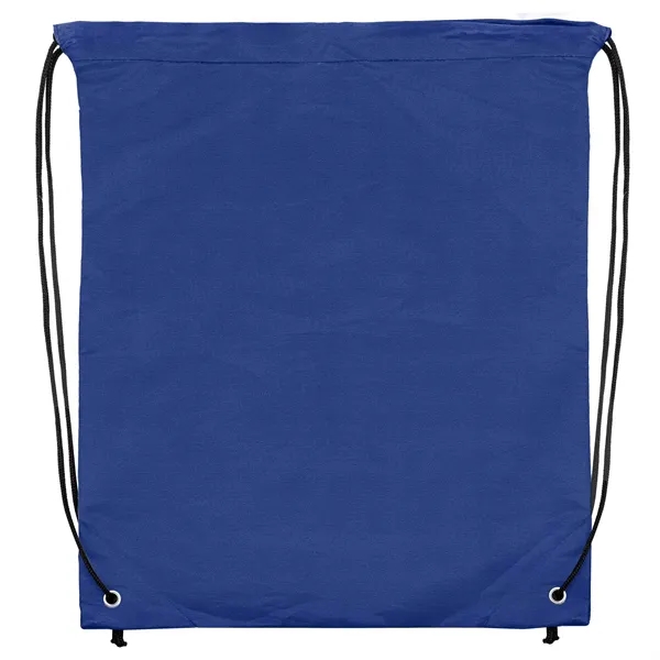 14.5x17.5 210D Polyester Drawstring Backpack - 14.5x17.5 210D Polyester Drawstring Backpack - Image 9 of 14