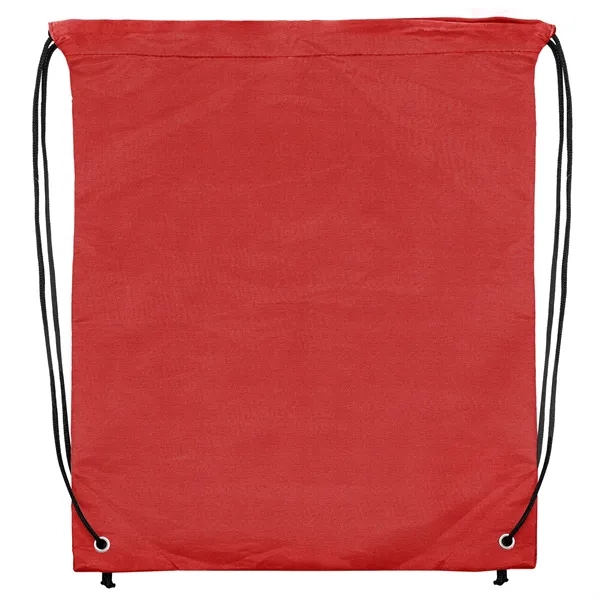 14.5x17.5 210D Polyester Drawstring Backpack - 14.5x17.5 210D Polyester Drawstring Backpack - Image 10 of 14