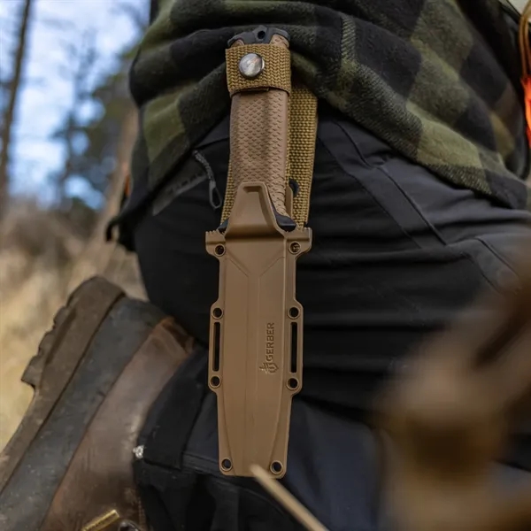 StrongArm - Coyote Brown, Serrated - StrongArm - Coyote Brown, Serrated - Image 8 of 11