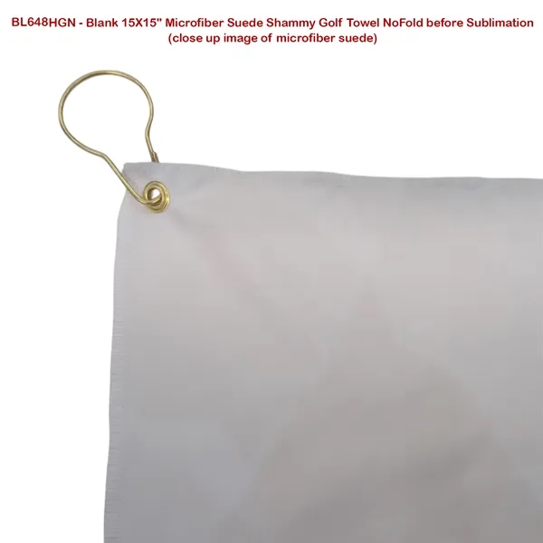 Microfiber Suede Shammy Golf Towel, 15x15, Nofold - Microfiber Suede Shammy Golf Towel, 15x15, Nofold - Image 3 of 4
