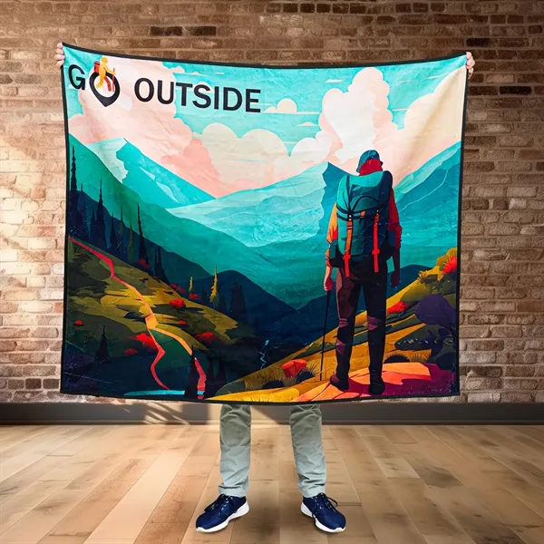PicnicSilk™ Custom Water-Resistant Blanket (50" x 60") - PicnicSilk™ Custom Water-Resistant Blanket (50" x 60") - Image 1 of 9