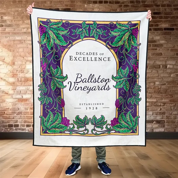 PicnicSilk™ Custom Water-Resistant Blanket (50" x 60") - PicnicSilk™ Custom Water-Resistant Blanket (50" x 60") - Image 2 of 9