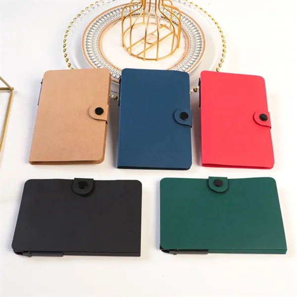 Kraft Paper Combination Notepad With Sticky Note With Pen - Kraft Paper Combination Notepad With Sticky Note With Pen - Image 2 of 3