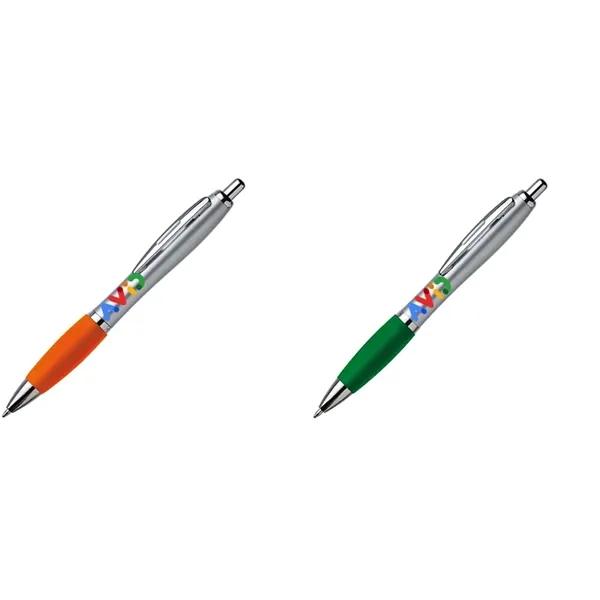 Plastic Press Ballpoint Pen - Plastic Press Ballpoint Pen - Image 0 of 4