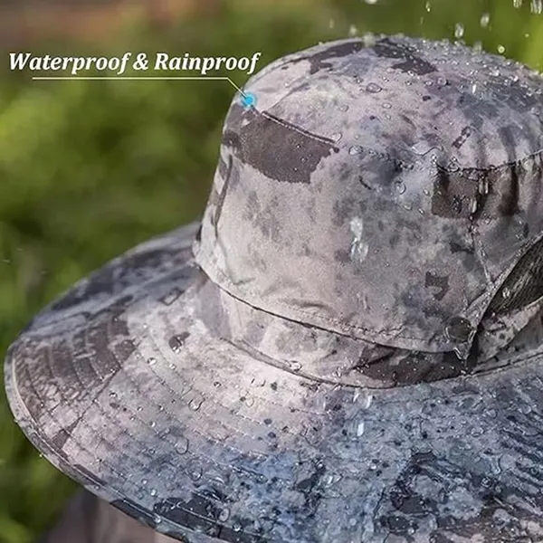 Wide Brim Hat with Solar Powered Rechargeable Fans - Wide Brim Hat with Solar Powered Rechargeable Fans - Image 2 of 5