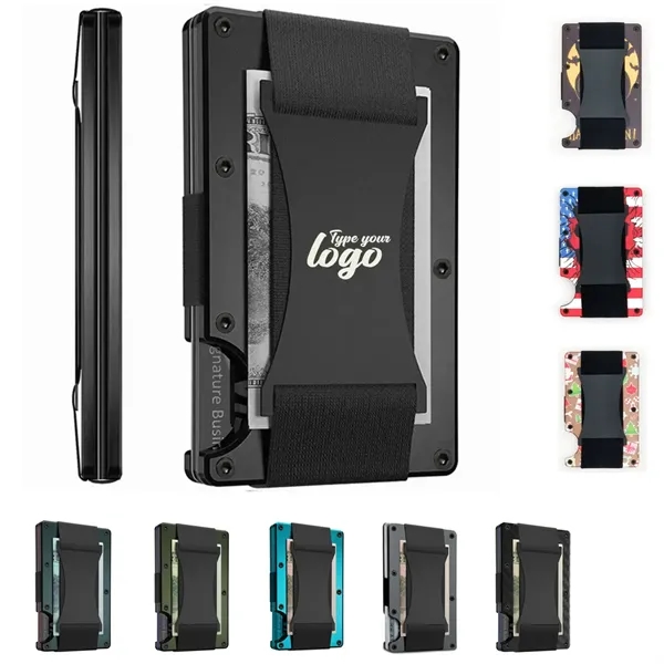 Slim Minimalist Wallet with RFID Blocking and Money Clip - Slim Minimalist Wallet with RFID Blocking and Money Clip - Image 0 of 4
