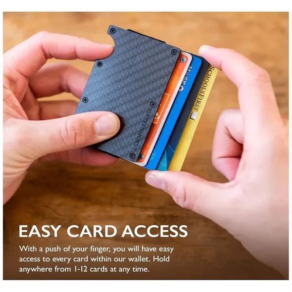 Slim Minimalist Wallet with RFID Blocking and Money Clip - Slim Minimalist Wallet with RFID Blocking and Money Clip - Image 4 of 4