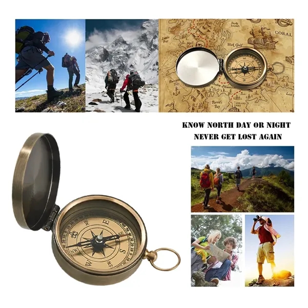 Compass Survival Pocket Watch for Hiking and Camping - Compass Survival Pocket Watch for Hiking and Camping - Image 2 of 3