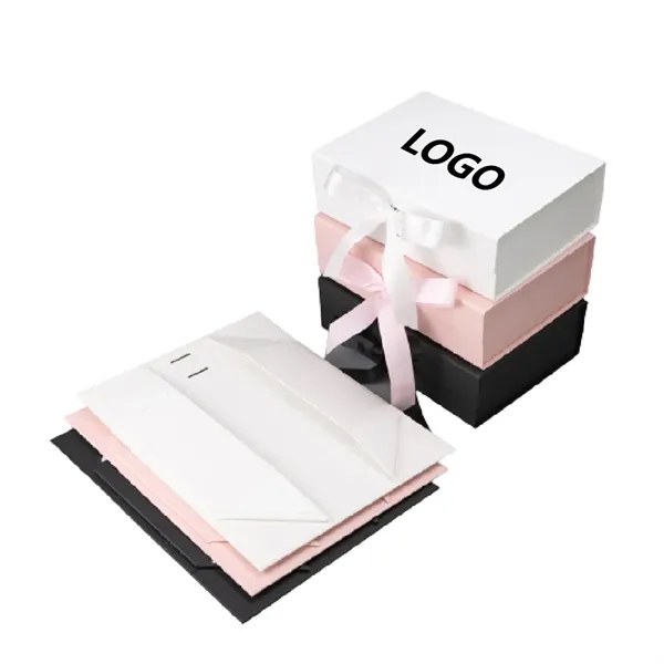 Luxury Collapsible Gift Box w/ Ribbon - Luxury Collapsible Gift Box w/ Ribbon - Image 0 of 1