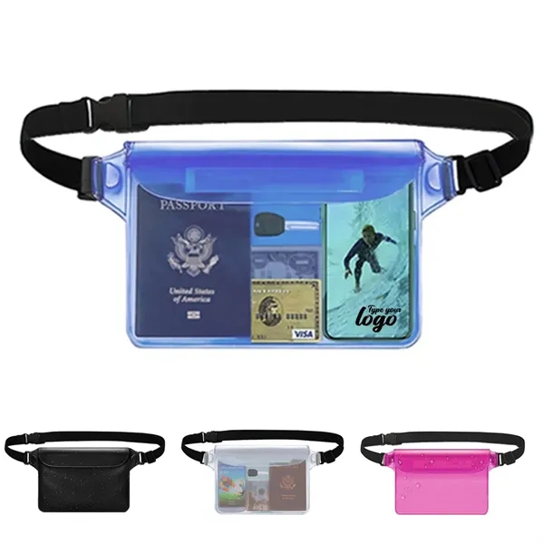 Waterproof Phone Waist Strap Pouch Beach Dry Bag for Travel - Waterproof Phone Waist Strap Pouch Beach Dry Bag for Travel - Image 0 of 4