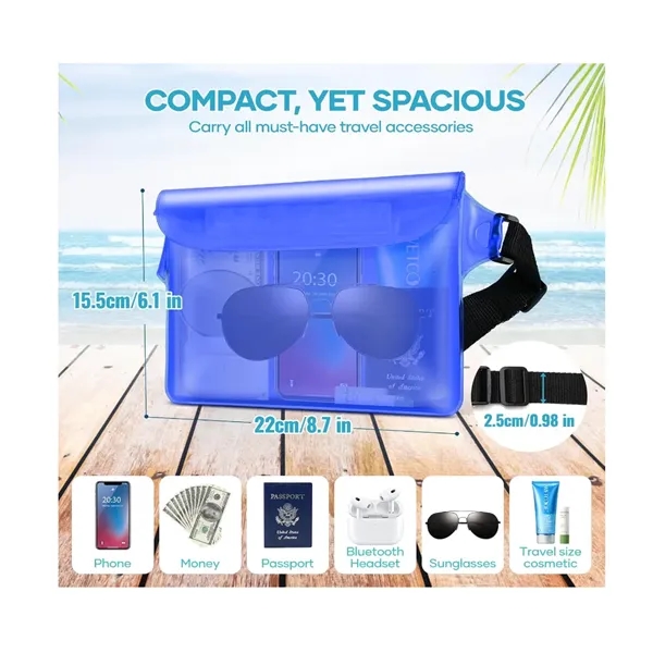 Waterproof Phone Waist Strap Pouch Beach Dry Bag for Travel - Waterproof Phone Waist Strap Pouch Beach Dry Bag for Travel - Image 1 of 4