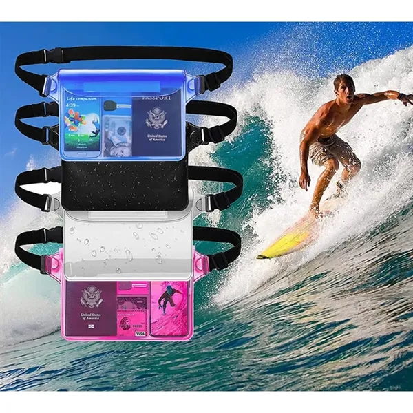 Waterproof Phone Waist Strap Pouch Beach Dry Bag for Travel - Waterproof Phone Waist Strap Pouch Beach Dry Bag for Travel - Image 4 of 4