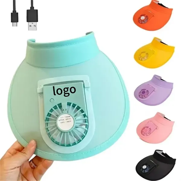 Sun Visors Hat with Fan for Women - Sun Visors Hat with Fan for Women - Image 0 of 4