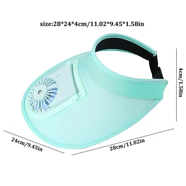 Sun Visors Hat with Fan for Women - Sun Visors Hat with Fan for Women - Image 1 of 4